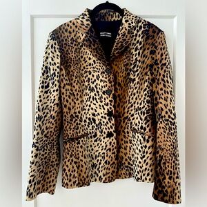 MOSCHINO Lepoard print blazer